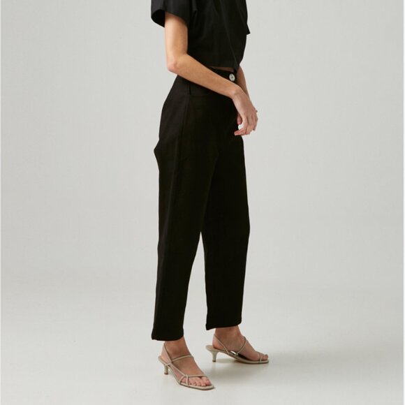 Our Second Nature | Black Cotton Stretch Pants S - Picture 2 of 9